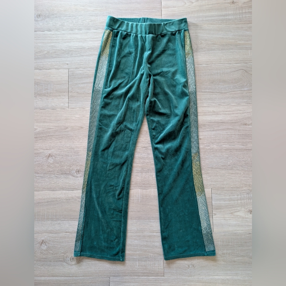 Juicy Couture Velour Rhinestone Pants
